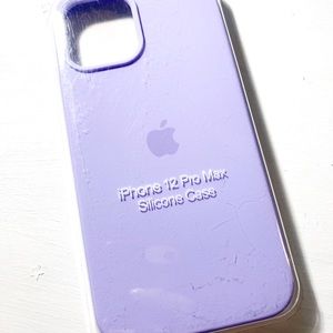 Lilac purple silicone case for iPhone 12 Pro Max🆕